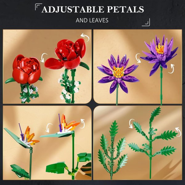 Flowers Bouquet Building Set