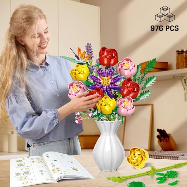 Flowers Bouquet Building Set