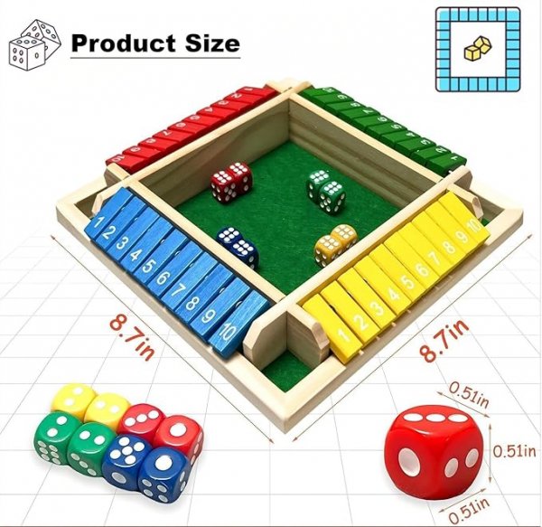 Shut The Box Game Dice Game
