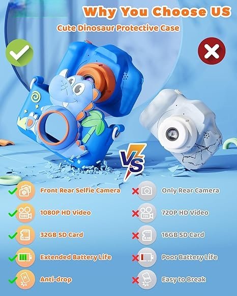 Kids Camera Toy Digital Camera for Kids - Blue