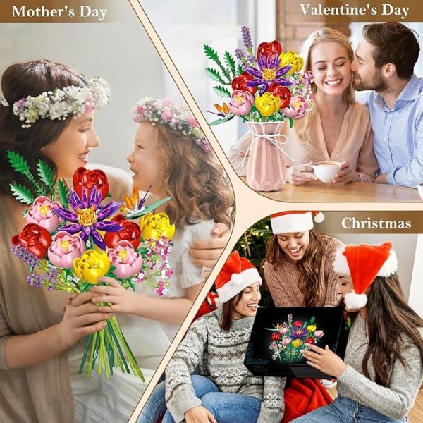 Flowers Bouquet Building Set